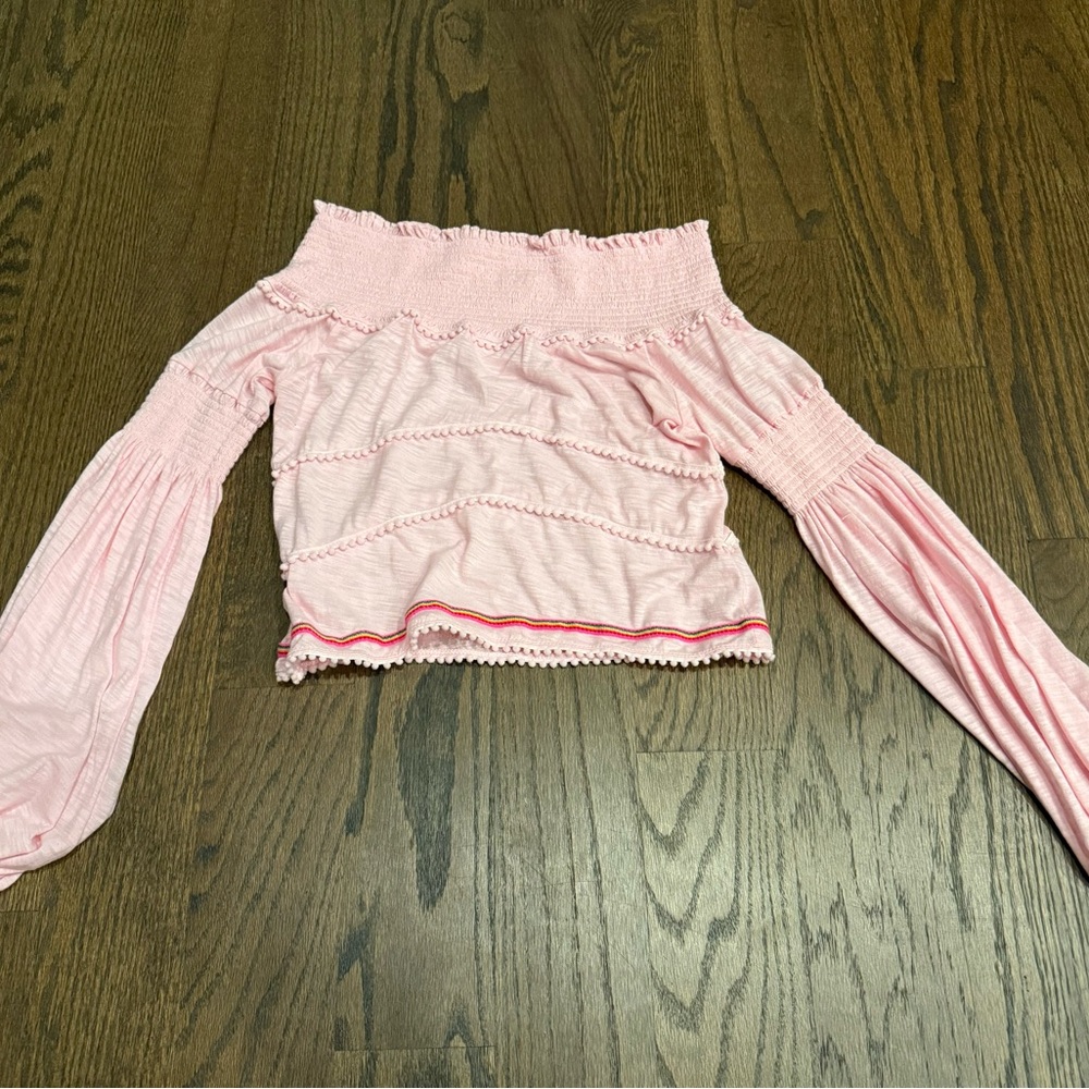 Pitusa Pink Off-Shoulder Blouse